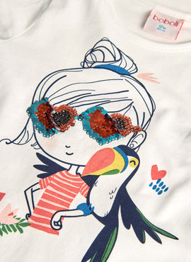 CAMISETA MANGA LARGA DE BEBE NIÑA -BCI