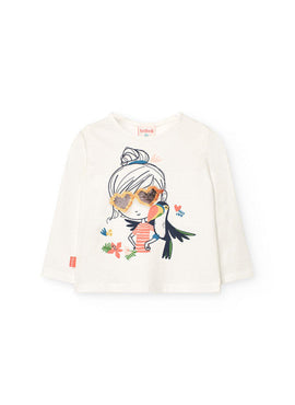 CAMISETA MANGA LARGA DE BEBE NIÑA -BCI