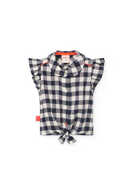 CAMISA VISCOSA CUADROS DE BEBE NIÑA