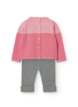 CONJUNTO TRICOTOSA DE BEBE NIÑA -BCI