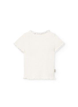 CAMISETA PUNTO CANALE DE BEBE NIÑA -BCI