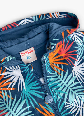 CHAQUETA FELPA ESTAMPADA DE BEBE -BCI