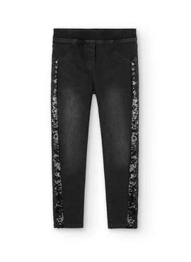 PANTALON DENIM PUNTO DE NIÑA -BCI