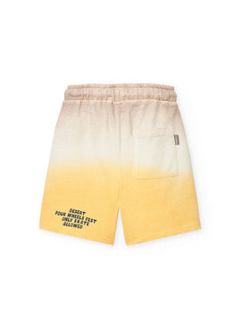 BERMUDAS FELPA TINTADA DE NIÑO -BCI