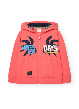 CHAQUETA FELPA CON CAPUCHA DE NIÑO -BCI