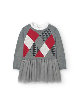 VESTIDO TRICOTOSA DE BEBE NIÑA -BCI