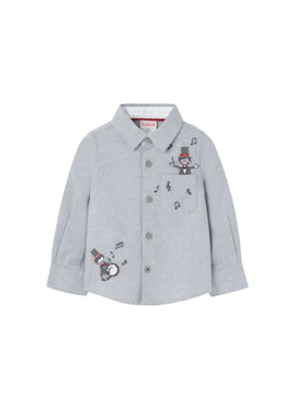 CAMISA OXFORD MANGA LARGA DE BEBE -BCI