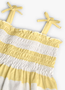 VESTIDO PUNTO LISTADO DE BEBE -BCI