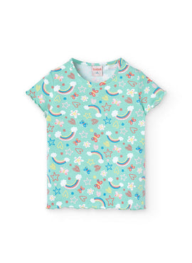 PIJAMA PUNTO MANGA CORTA DE NIÑA -BCI