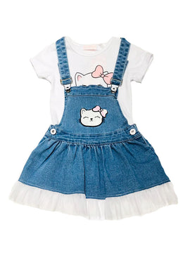 Conjunto Vestido Mezclilla con Playera