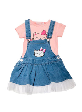 Conjunto Vestido Mezclilla con Playera