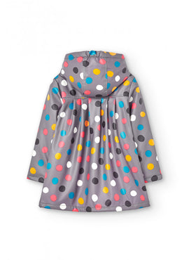 Impermeable para niña con capucha