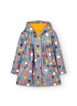 Impermeable para niña con capucha