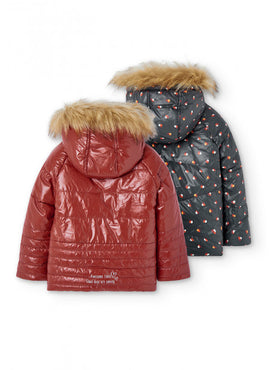 Chamarra parka reversible