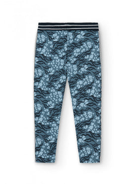 Pantalon felpa estampado animal