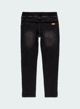 Pantalon denim punto