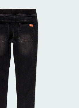 Pantalon denim punto