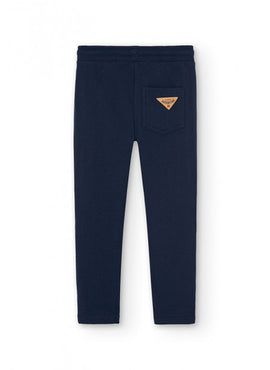 Pantalon felpa marino