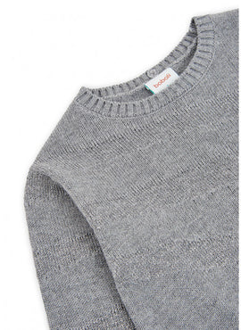 Sueter jersey tricotosa gris