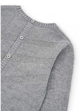 Sueter jersey tricotosa gris