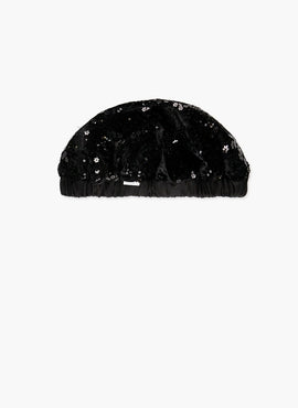 Gorro de terciopelo para niña